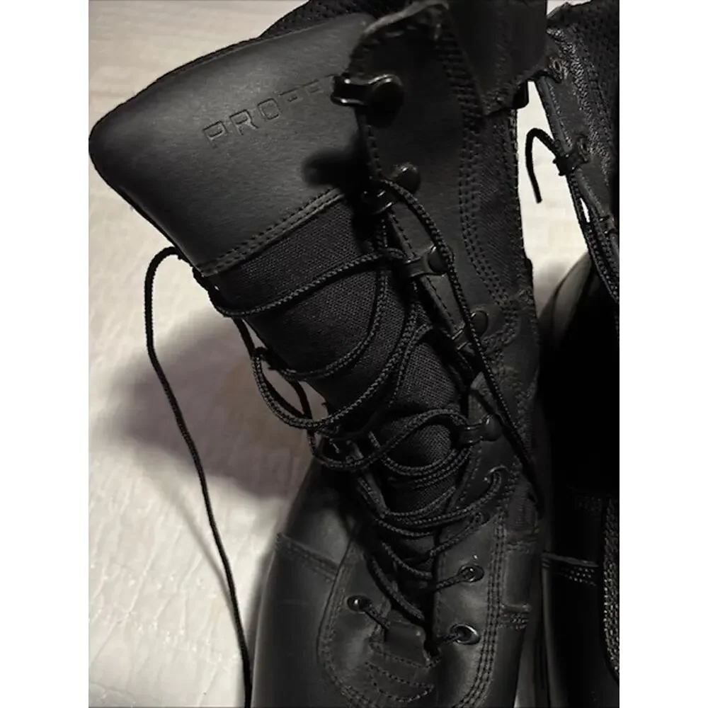 Propper Tactical Duty Boots Black Leather Side Zip Combat Military Men's Size 14